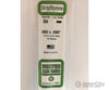 Evergreen 354 24 White Strips- .060X.080 (15/Pk) Scratch Building Supplies