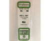 Evergreen 355 24 White Strips- .060X.100 (14/Pk) Scratch Building Supplies