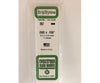 Evergreen 367 24 White Strips- .080X.156 (11/Pk) Scratch Building Supplies
