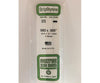 Evergreen 373 24 White Strips- .080X.500 (5/Pk) Scratch Building Supplies