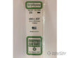 Evergreen 374 24 White Strips- .080X.625 (4/Pk) Scratch Building Supplies