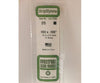 Evergreen 375 24 White Strips- .100X.100 (12/Pk) Scratch Building Supplies