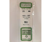 Evergreen 376 24 White Strips- .100X.125 (11/Pk) Scratch Building Supplies