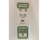 Evergreen 379 24 White Strips- .100X.250 (8/Pk) Scratch Building Supplies
