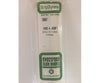 Evergreen 382 24 White Strips- .100X.438 (6/Pk) Scratch Building Supplies