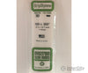 Evergreen 383 24 White Strips- .100X.500 (5/Pk) Scratch Building Supplies