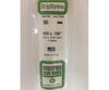 Evergreen 385 24 White Strips- .100X.750 (4/Pk) Scratch Building Supplies