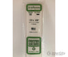 Evergreen 392 24 White Strips- .125X.438 (5/Pk) Scratch Building Supplies