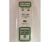 Evergreen 395 24 White Strips- .125X.750 (3/Pk) Scratch Building Supplies