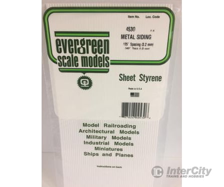 Evergreen 4530 Metal Siding-.125 Scratch Building Supplies