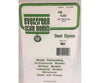 Evergreen 9100 6X12 Plain Sheet .100 (2.5Mm) 1/Pk Scratch Building Supplies