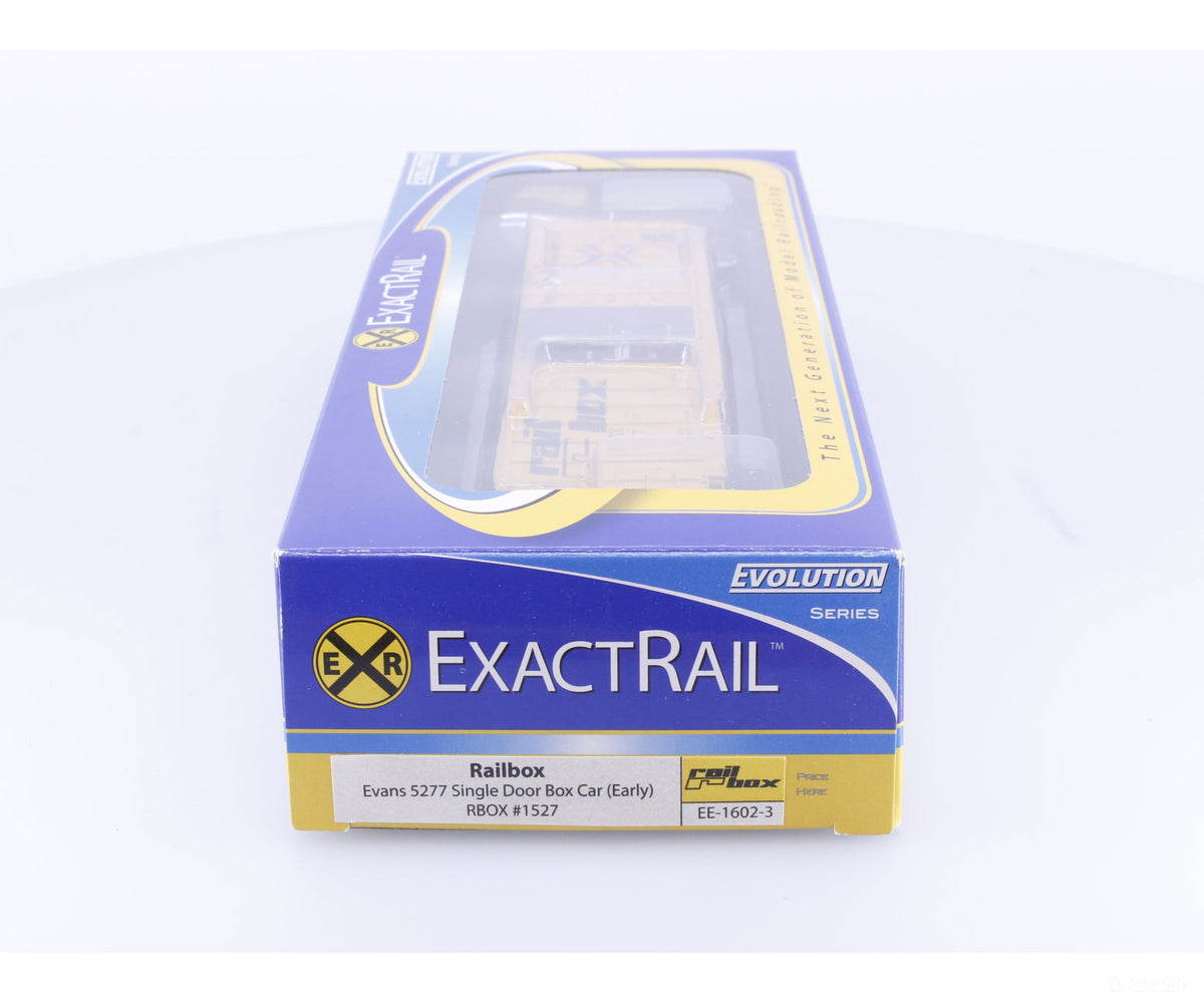 ExactRail EE-1602-3 HO Evans 5277 Single Door Boxcar Railbox (RBOX) 1527 - Freight Cars