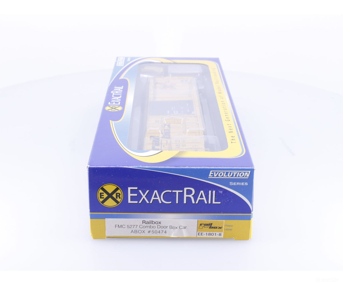 ExactRail EE-1801-8 HO FMC 5277 Combination Door Boxcar (ABOX) Railbox (RBOX) 50474 - Freight Cars