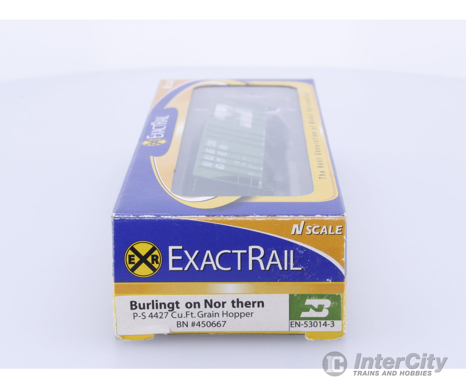 ExactRail EN-53014-3 N P-S 4427 Cu. Ft. Grain Hopper Burlington Northern (BN) 450667 Freight Cars