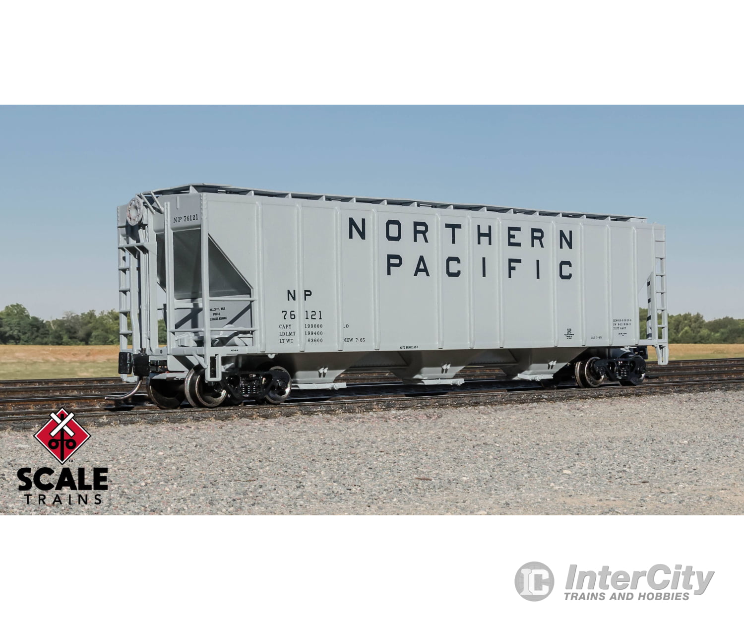 Exactrail En53017-2 N Scale Pullman-Standard 4427 Covered Hopper Northern Pacific/1965 As