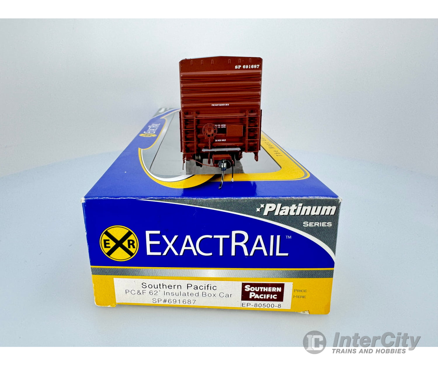 Exactrail Ep-80500-8 Ho Pc & F 62’ Insulated Box Car Southern Pacific (Sp) Sp#691687 Freight Cars