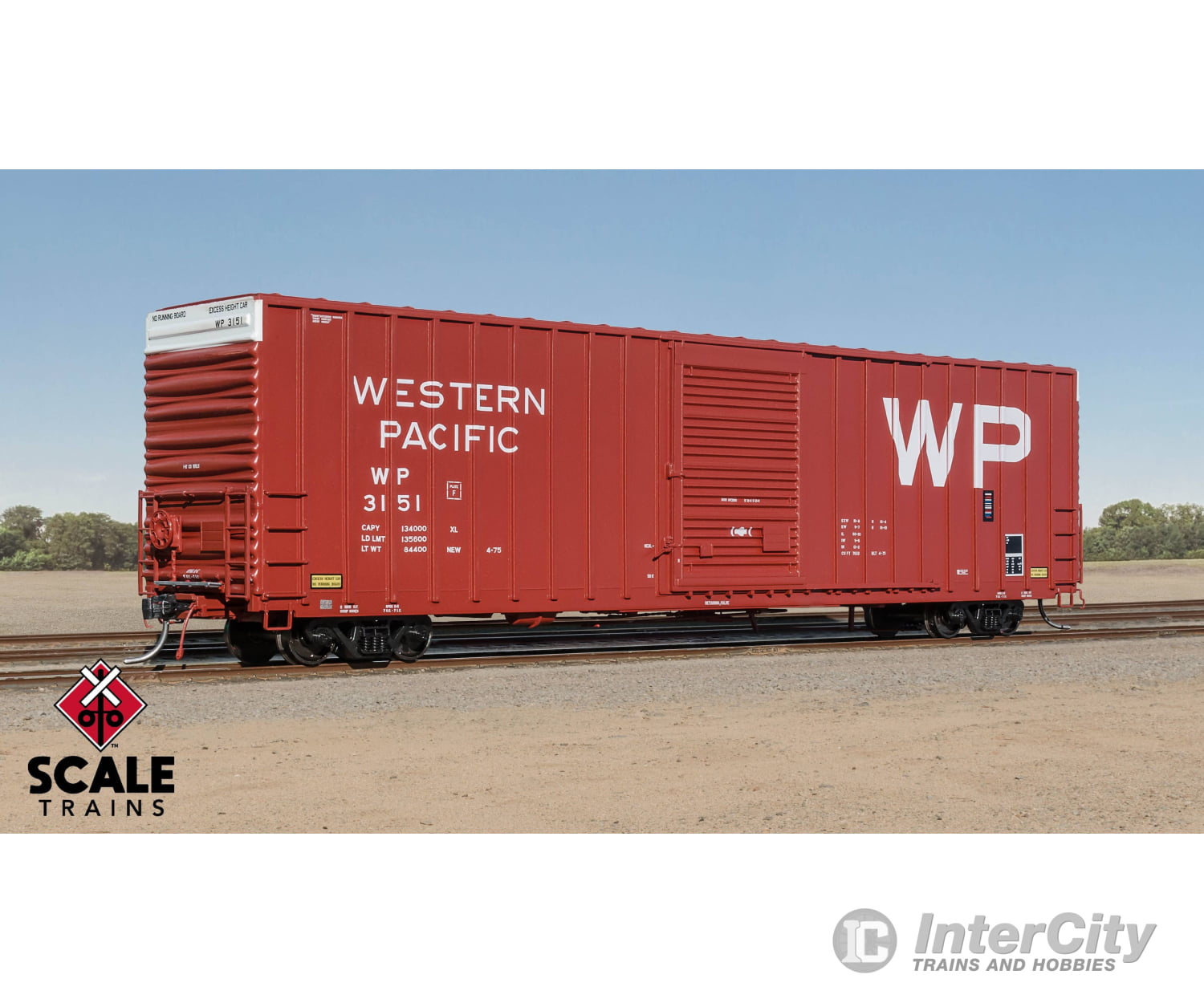 Exactrail Ep-80552-1 Platinum Ho Scale Pc&F 7633 Appliance Boxcar Western Pacific/1975 As Delivered