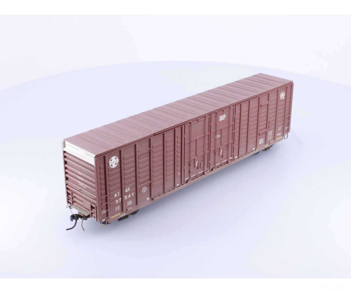 ExactRail EP-80612-1 HO P-S 60’ Waffle Side Box Car Weathered Atchison Topeka and Santa Fe (ATSF) 37541 - Freight Cars