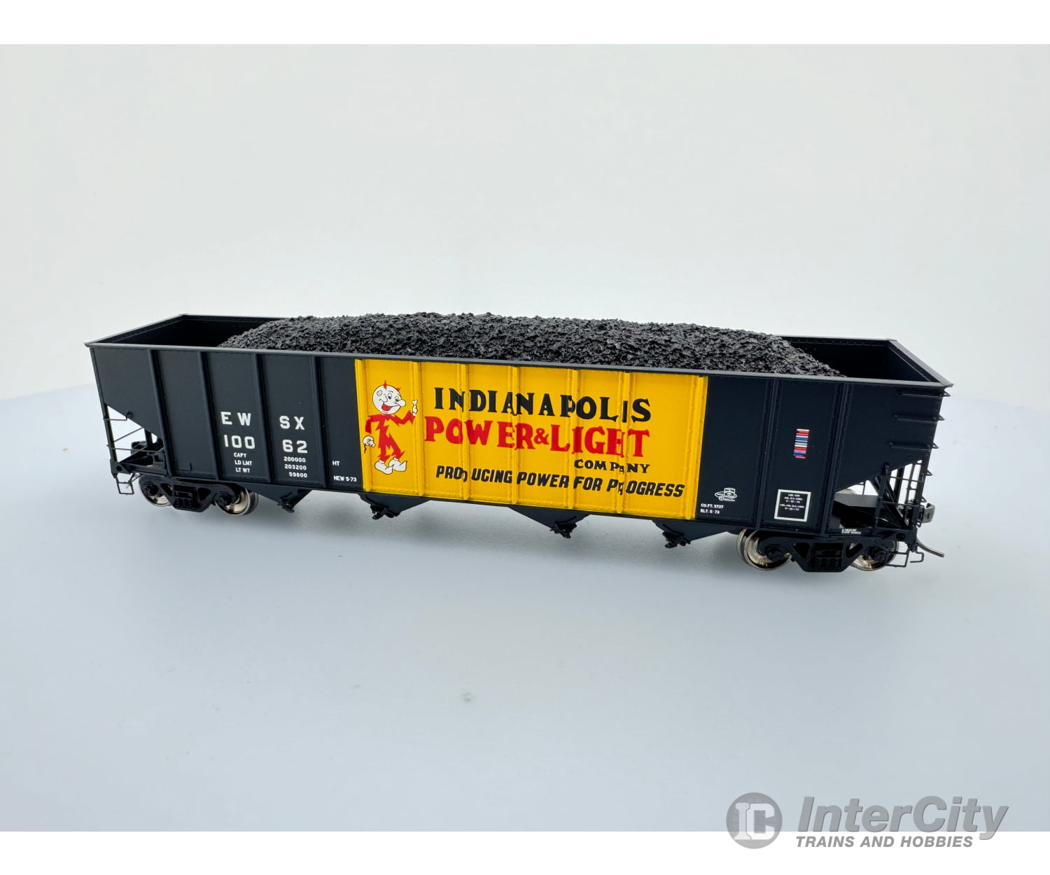 Exactrail Ep-81515-3 Ho Bethlehem 3737 Hopper Indianapolis Power And Light 10062 Freight Cars