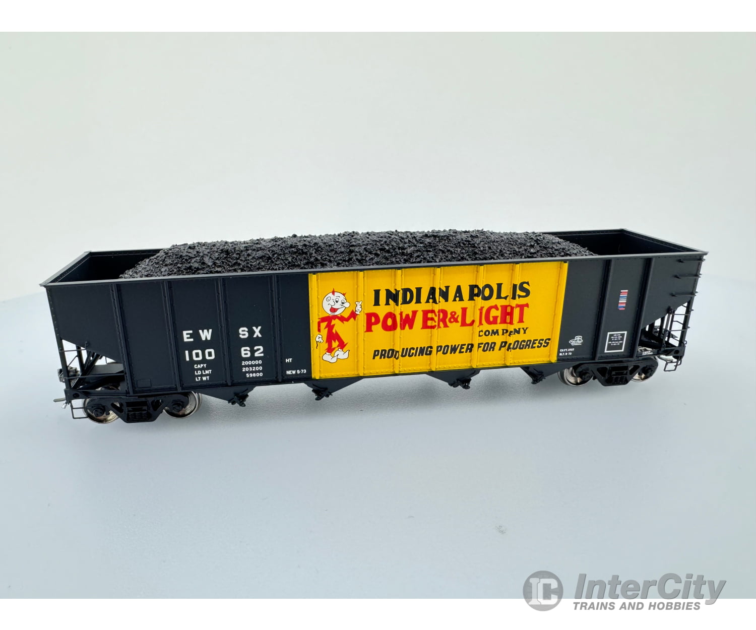 Exactrail Ep-81515-3 Ho Bethlehem 3737 Hopper Indianapolis Power And Light 10062 Freight Cars