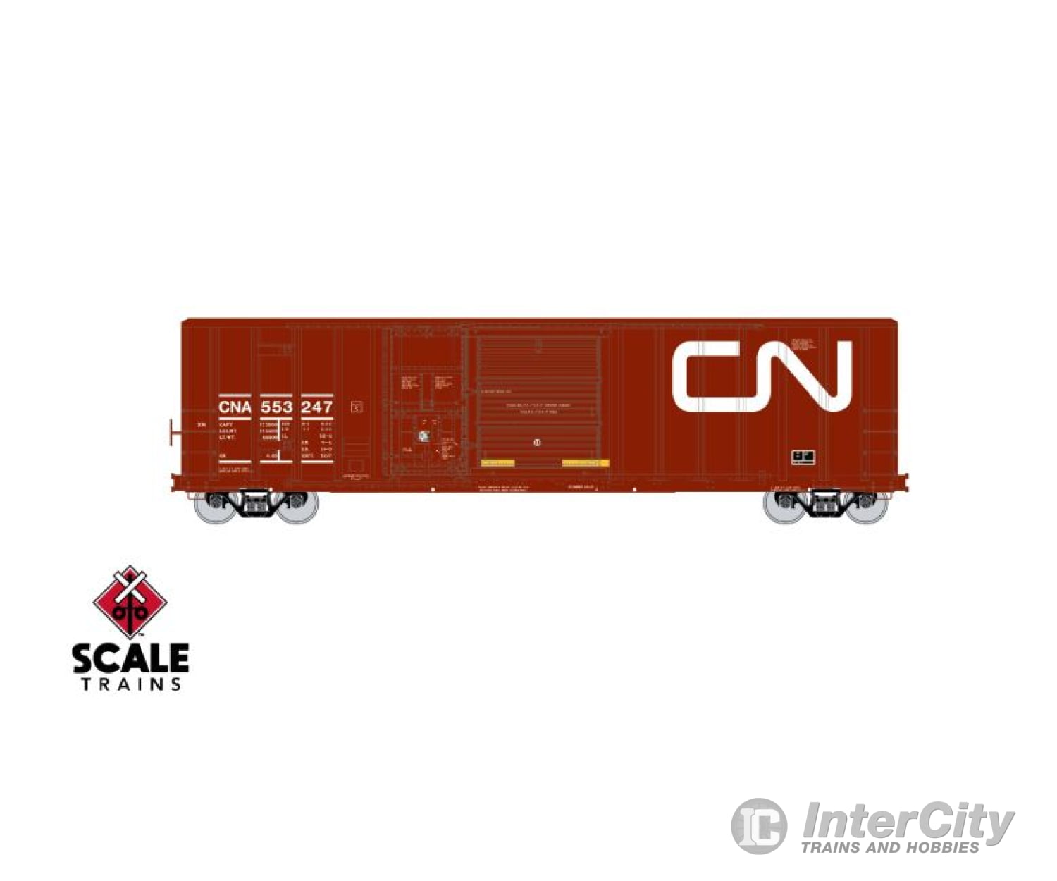 Exactrail Evolution Ee-1813-1 Ho Scale Fmc 5277 Combo Door Boxcar Canadian National/Railbox Plug