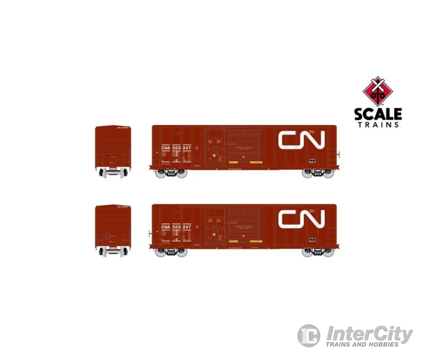 Exactrail Evolution Ee-1813-1 Ho Scale Fmc 5277 Combo Door Boxcar Canadian National/Railbox Plug