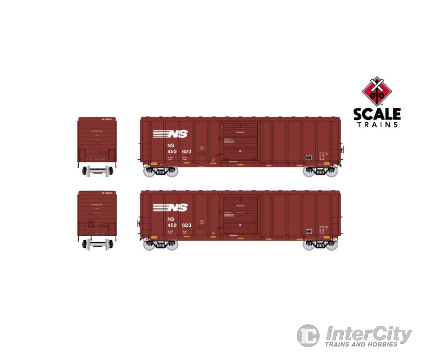 Exactrail Platinum Ep-80918-1 Ho P-S 5344 Boxcar Norfolk Southern Ns #450623 Freight Cars