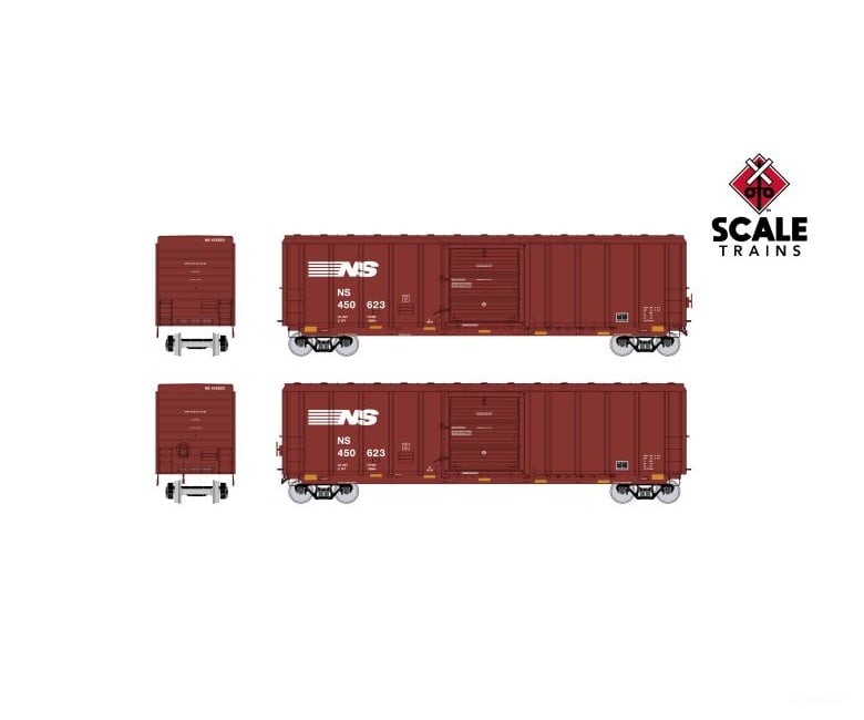Exactrail Platinum Ep-80918-2 Ho P-S 5344 Boxcar Norfolk Southern Ns #450658 Freight Cars