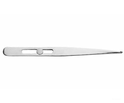 Excel 30411 Stainless Steel Tweezers -- 4-3/4 Slide Lock Pointed Carded Tools