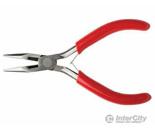 Excel 55580 Spring Loaded Soft Grip Pliers -- 5-3/16 Needle Nose W/Side Cutter Carded Tools
