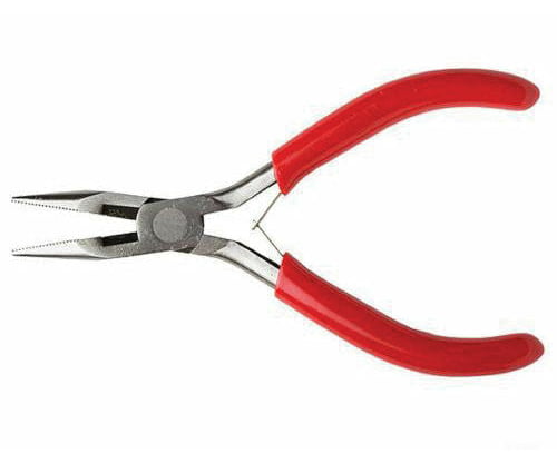 Excel 55580 Spring Loaded Soft Grip Pliers -- 5-3/16 Needle Nose W/Side Cutter Carded Tools