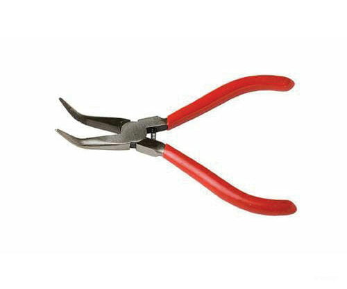 Excel 55590 Spring Loaded Soft Grip Pliers -- 5-3/16 Bent-Nose Carded Tools