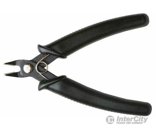 Excel 55595 Spring Loaded Soft Grip Pliers -- Sprue Cutter (Black) Carded Tools