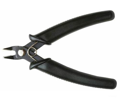 Excel 55595 Spring Loaded Soft Grip Pliers -- Sprue Cutter (Black) Carded Tools