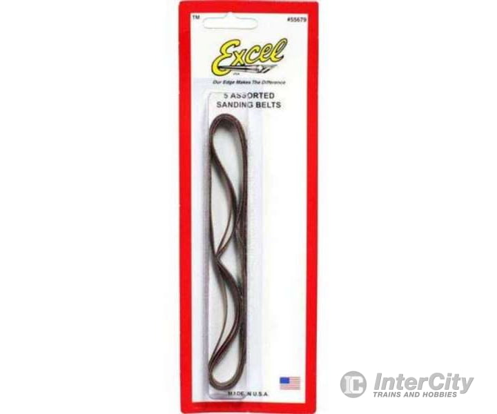 Excel 55679 Sanding Belts - 5 Assorted Belts/Grits Tools