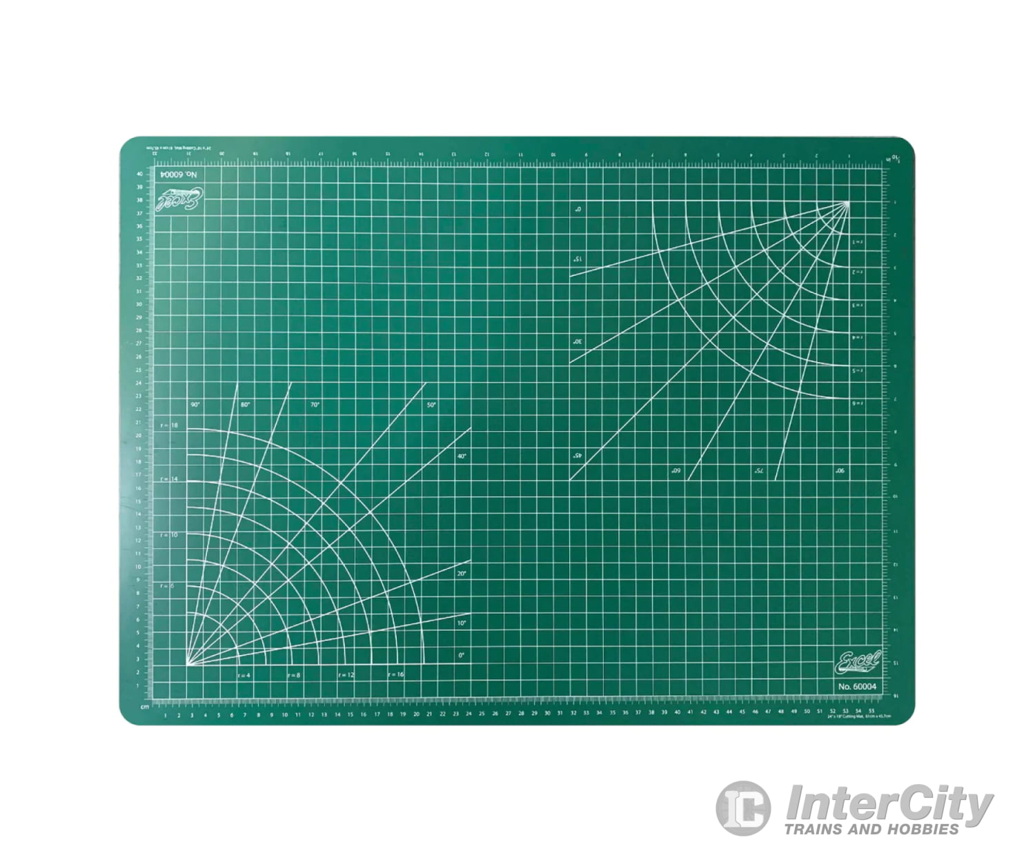 Excel 60004 18X24 Self Healing Cutting Mat - Double Sided Green Tools