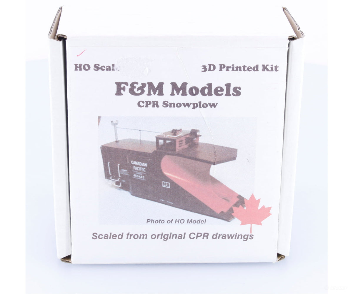 F&M Models 87-010 HO Snowplow 3D Resin and Brass Kit Canadian Pacific (CP) - Freight Cars