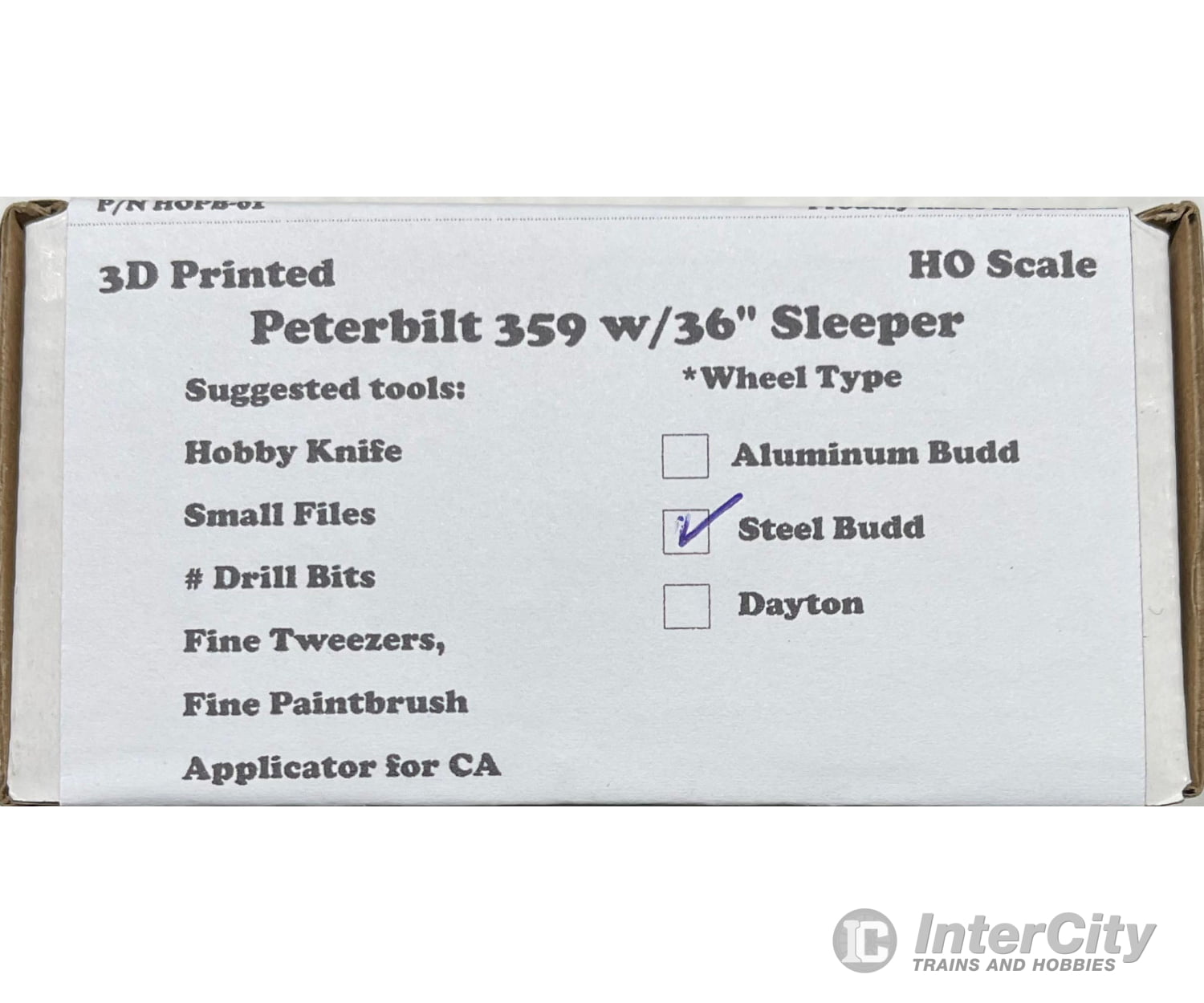 F&M Models Ho Hopb - 01 359 Peterbilt Truck (Resin Kit) Cars & Trucks