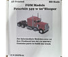 F&M Models Ho Hopb60 - 01 359 Peterbilt Truck W. 60’ Sleeper (Resin Kit) Cars & Trucks