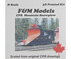 F&M Models N 16-011 Cpr Mountain Snowplow (Kit) Freight Cars