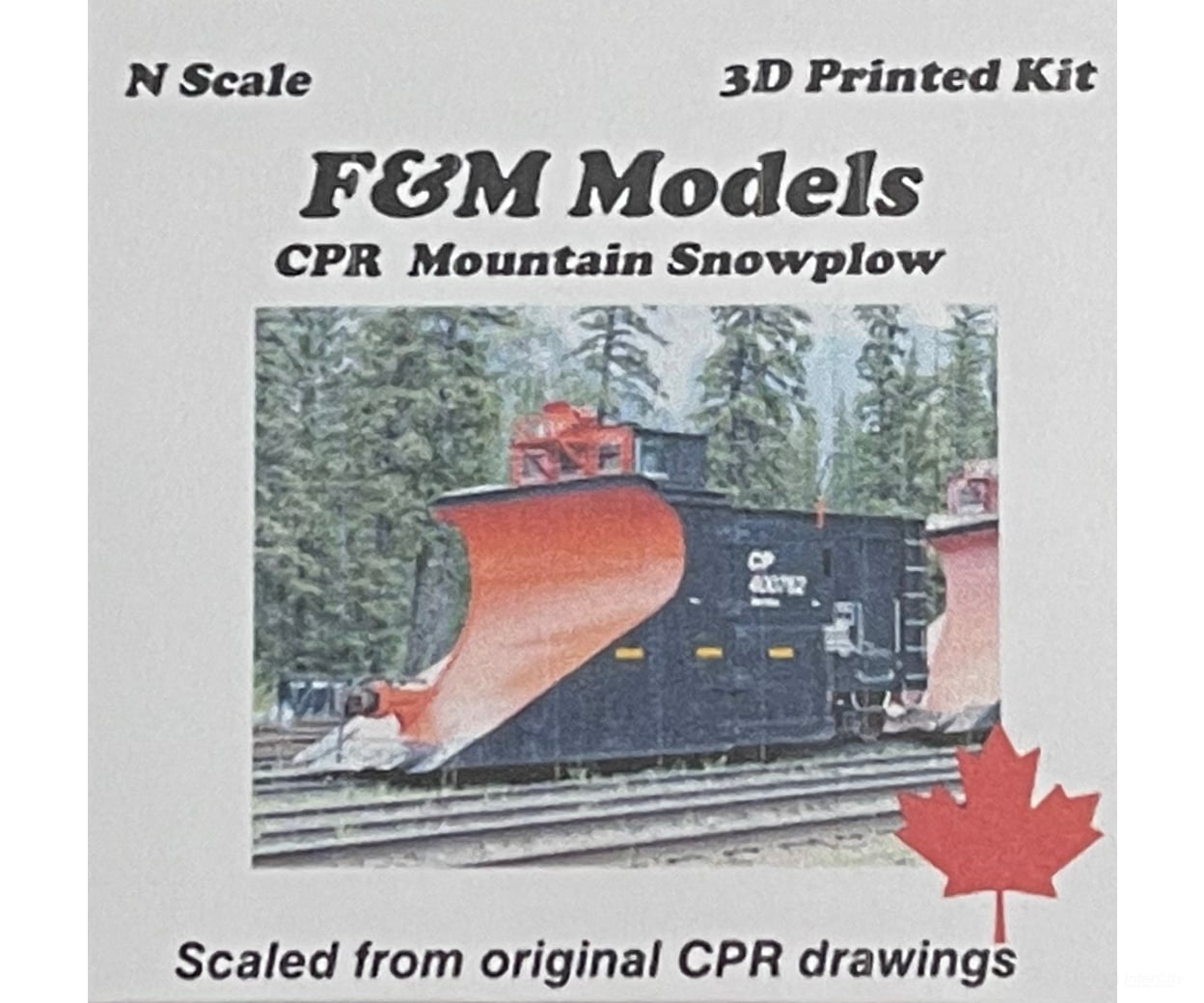 F&M Models N 16-011 Cpr Mountain Snowplow (Kit) Freight Cars