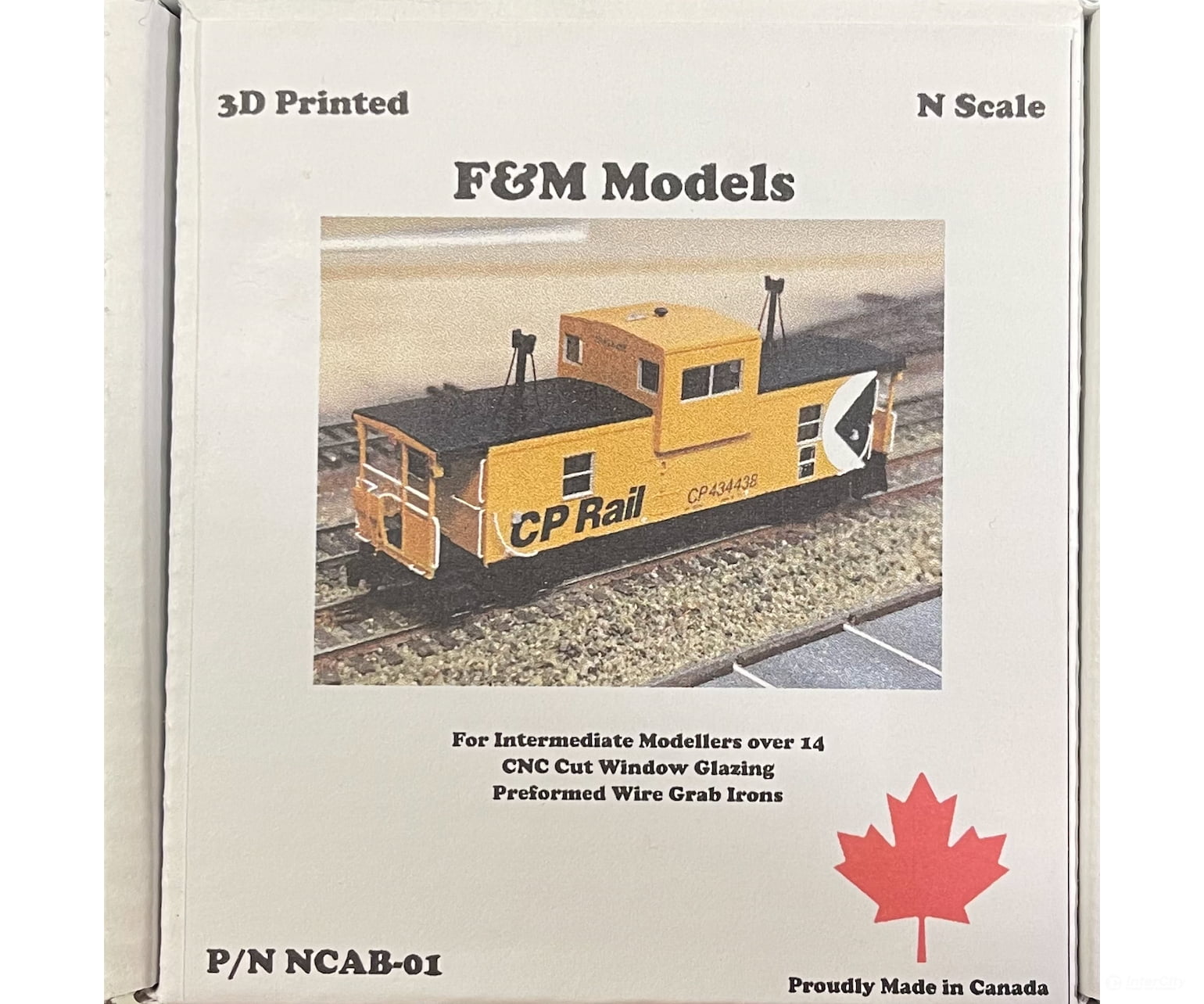 F&M Models N 16 - Ncab - 01 Cp Wide Vision Caboose (Resin Kit) Freight Cars