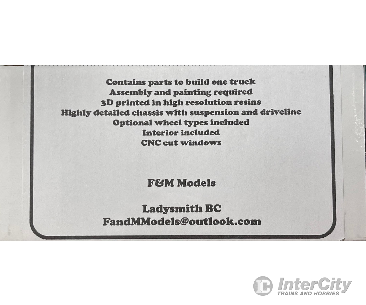 F&M Models N-Scale NKW-01 Kenworth K100 COE Truck (Resin Kit) Cars & Trucks