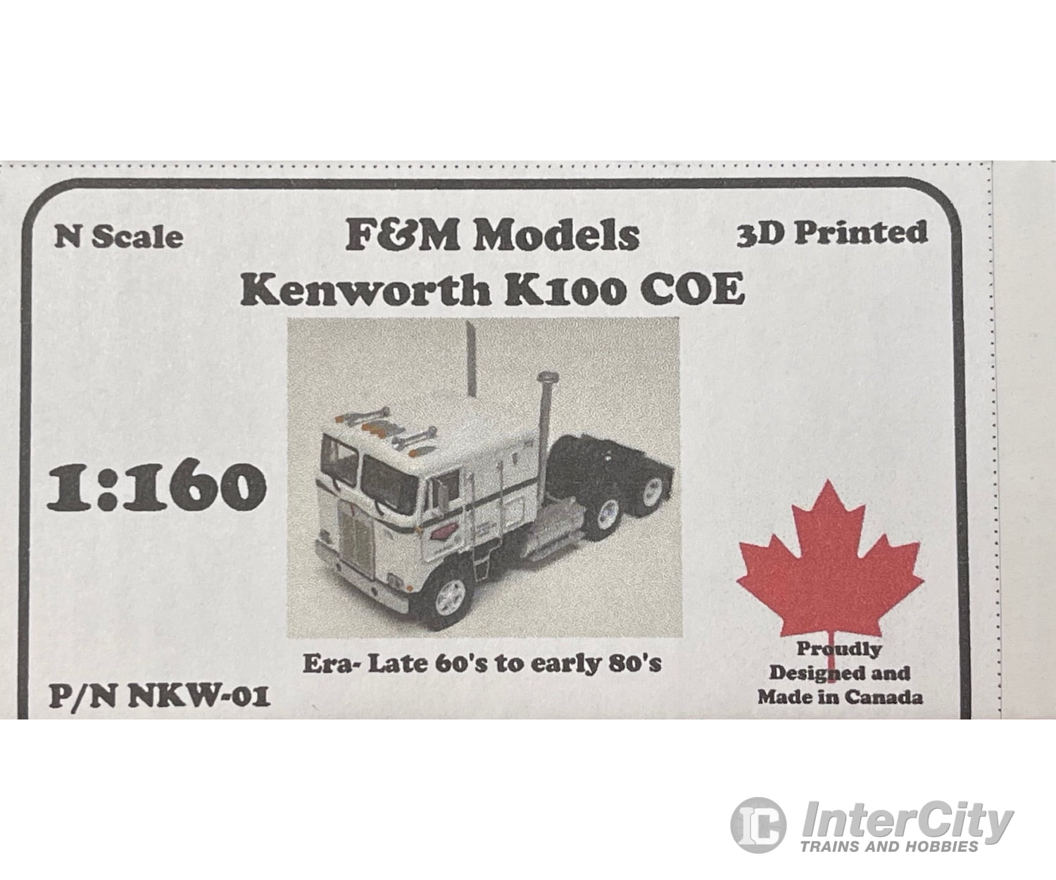 F&M Models N-Scale NKW-01 Kenworth K100 COE Truck (Resin Kit) Cars & Trucks