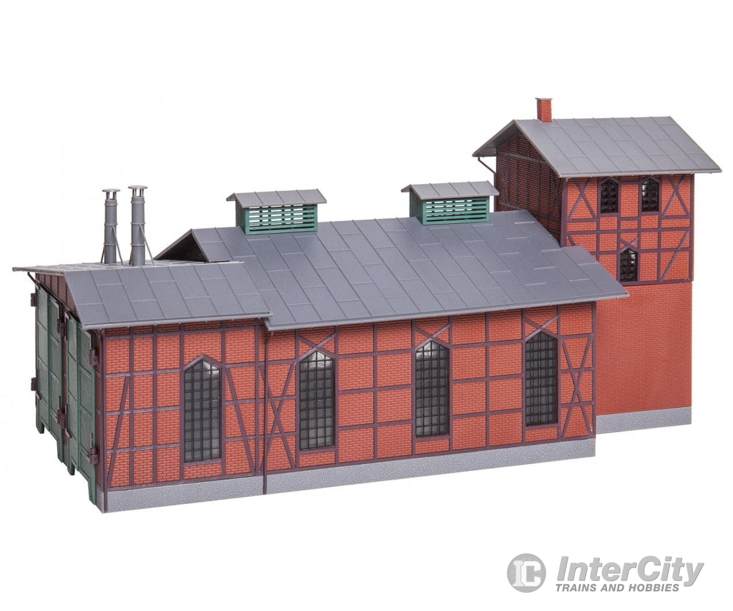 Faller 120161 Ho Locomotive Shed 2 Stalls Structures