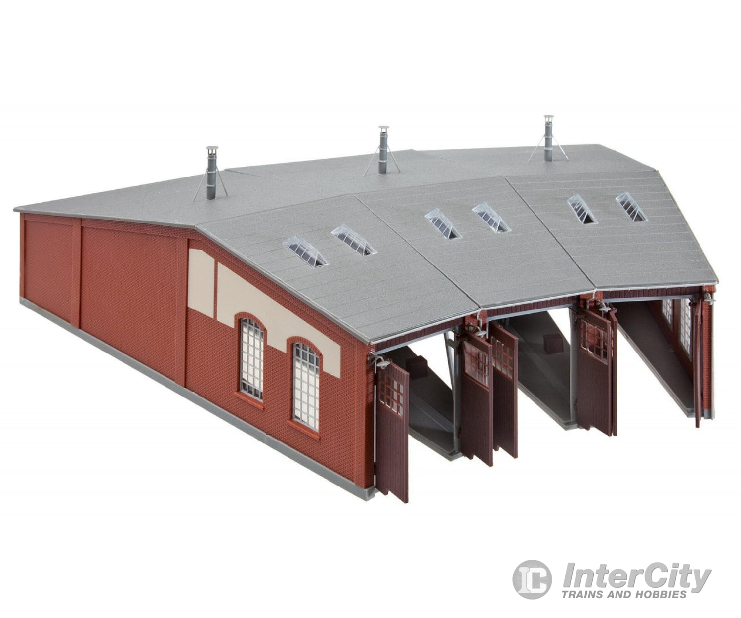 Faller 120177 Ho 3-Stall Roundhouse (Long Type) Structures