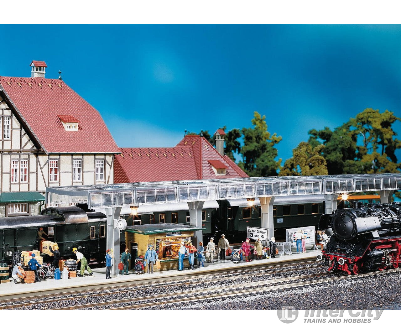 Faller 120188 Ho Platform With Kiosk Structures
