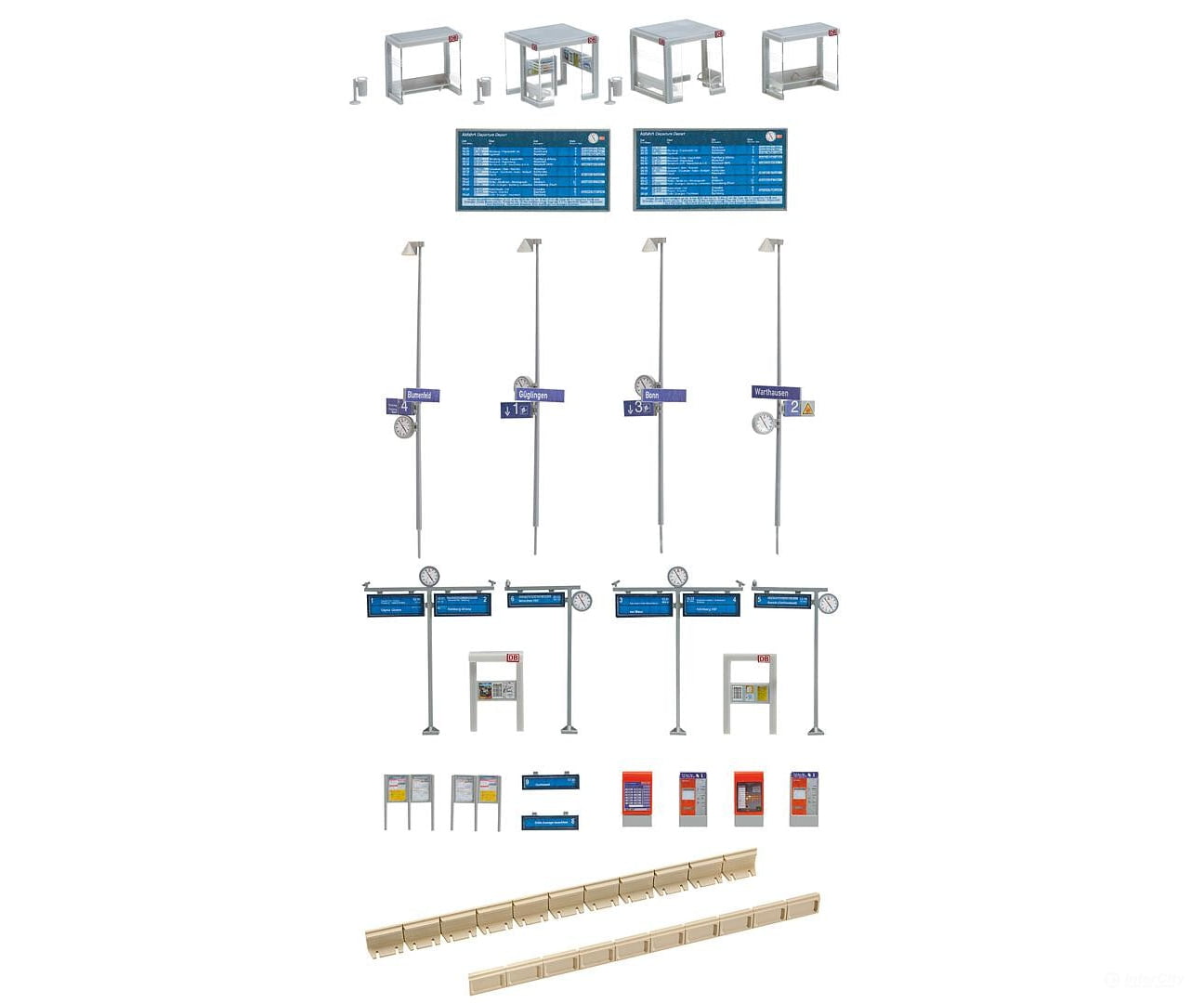 Faller 120240 Ho Modern Bus Shelter With Platform Structures