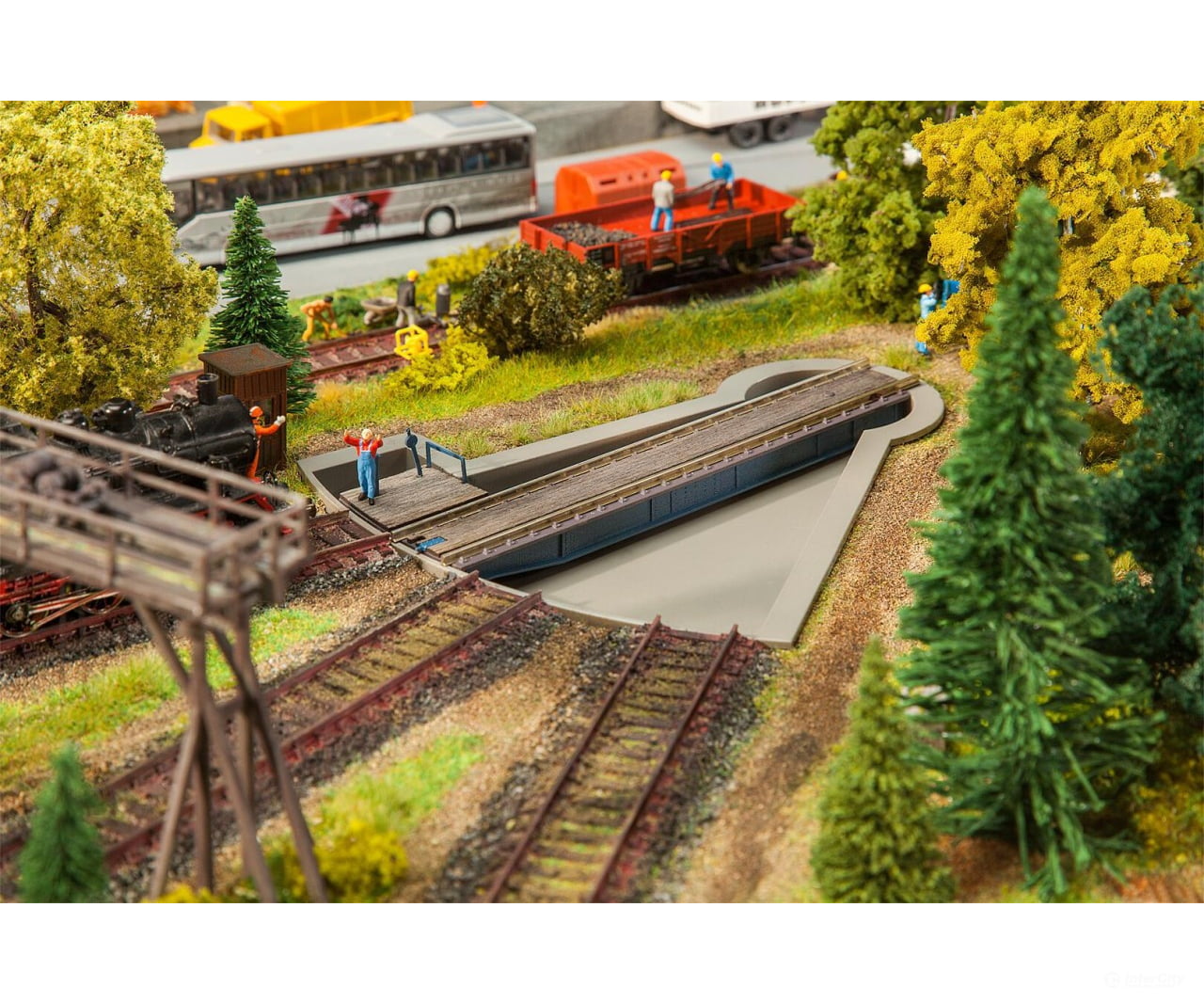 Faller 120275 Ho Segment Turntable With Servo Structures
