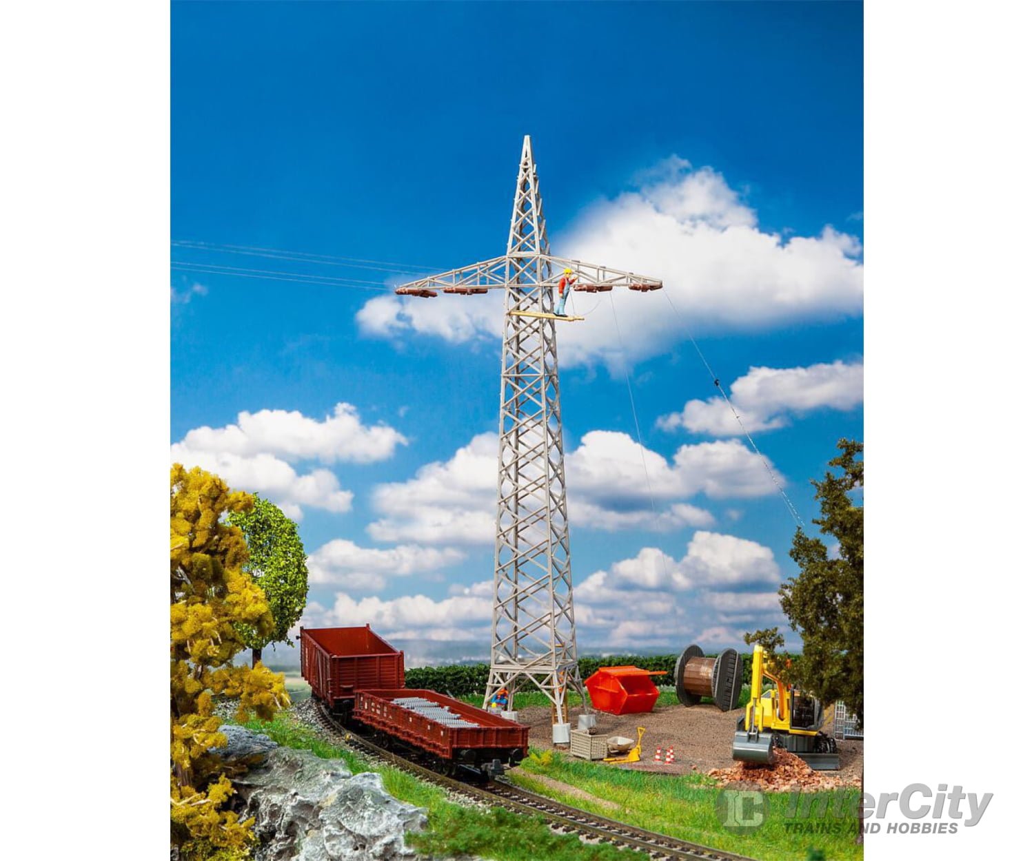 Faller 120377 Ho 2 Railway Electricity Pylons Scenery Details